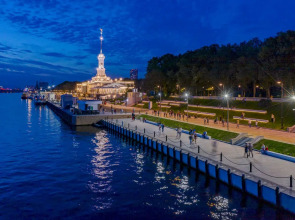 Апартаменты Двухуровневая студия с двумя санузлами в парке