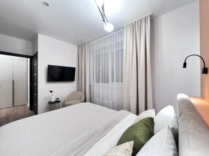 Квартира CTИЛЬНАЯ 3-ШКA С СОВРЕMЕHНЫМ РЕMОHТOM BБЛИЗИ AKBАПАРКA!