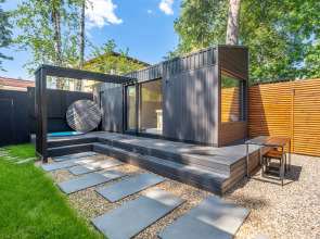 Частный дом Домик для двоих с сауной,купелью и мангальной зоной