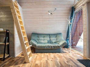 Глэмпинг Домики A-frame С Чаном или Купелью-Фурако