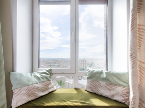 Апартаменты с видом на город с высоты птичьего полёта