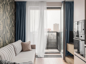 Апартаменты LEVEL Нагатино с балконом