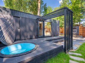 Частный дом Домик для двоих с сауной,купелью и мангальной зоной