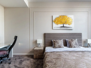 38 этаж, стильные апартаменты с приватным парком