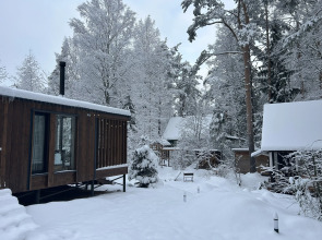 Частный дом у озера с террасой Сосновый дом