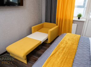 Квартира Aparts Pro Видовая 3-х местная студия с панорамным балконом в ЖК Арго на 12 этаже