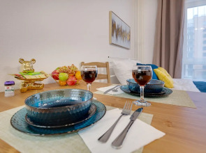 Квартира Студия с Панорамными Окнами Возле Метpo Лecнaя