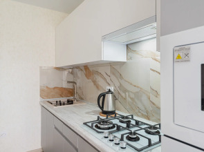 Квартира 1-к в новом мкр. на Новогородской 15 от RentAp, 4 сп.места