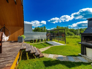 Частный Дом Барнхаус №5 с дровяной баней и горячим Чаном на 6 человек