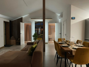 Частный дом просторный барнхаус с панорамными окнами