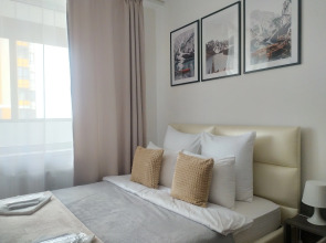 Квартира Современная Студия 29 м2 с Зоной Отдыха на Балконе