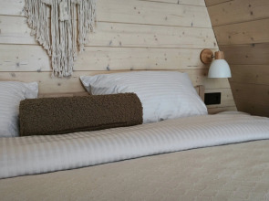 Частный дом Уютный А-фрейм Поле с баней и чаном