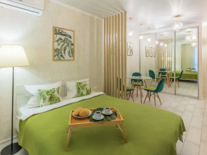 Апартаменты Студия Изумруд Apart Energy с Парящей Кроватью и Лоджией