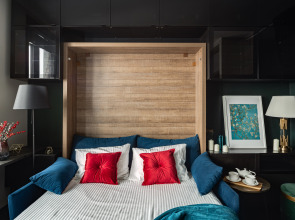 Апартаменты Lalapart Black Emerald с сауной в ЖК Савеловский Сити