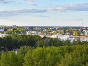 Квартира с Видом на Историческую Часть Костромы и Волгу