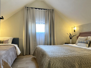 Частный Дом Барнхаус №2 на 10 гостей, с дровяной баней и горячим чаном