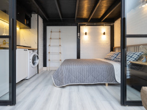 Квартира с Сауной, Камином и Кондиционером Лофт Центр Кремль Казань