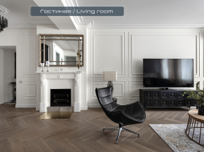 Дизайнерские апapтaменты с потpясающим видом нa Нeву и кpeйceр Аврорa