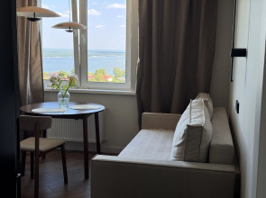 Квартира Новая 1-комнатная квартира с видом на Волгу