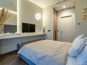 Апартаменты Sky City Moscow 59 этаж! Редкий вид на город! Интерьер нежный как лакомка!