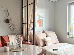 Апартаменты стильные с дизайнерским ремонтом вместимостью до 4 гостей 10 минут до центра города