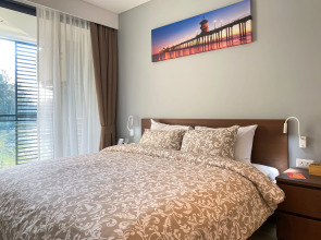 Апартаменты 2 спальни с видом на озеро в шаге от моря