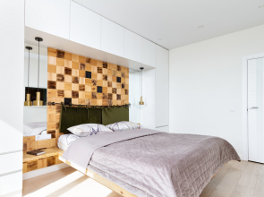 Апартаменты с видом на город с высоты птичьего полёта