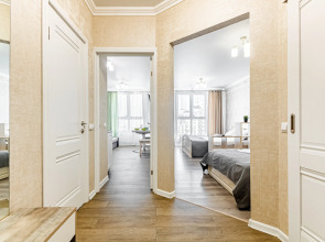 Апартаменты 2 Кровати Диван 6 гостей Центр Краснодара 22 Этаж Smart TV и Вид из Окна