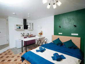 Апартаменты Студия Классическая С Современным Ремонтом на Курчатова