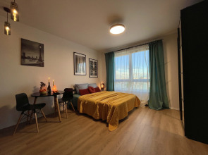 Квартира Уютная Студия с Панорамным Видом На Москву