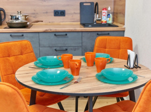 Квартира Студия в новом доме ЖК Премьер, самый центр города у Гипермаркет Семья по адресу Николая Островского 52 на 4 человек