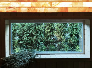 Частный дом Уютный А-фрейм Поле с баней и чаном