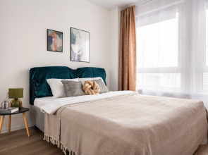 Квартира Уютная евродвушка у метро Озерная, 3 раздельных спальных места