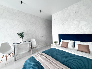 Апартаменты Новая Светлая Студия с  с Панорамными Окнами №252