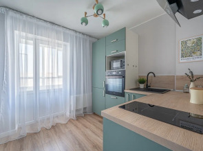 Квартира в это-стиле с потрясающим видом на город и рядом с метро