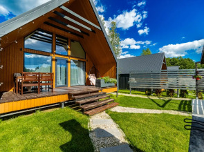 Частный Дом Барнхаус №5 с дровяной баней и горячим Чаном на 6 человек