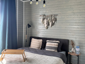 Частный дом Уютный дом в стиле барнхаус, с сауной, недалеко от реки