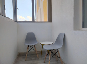 Квартира Современная Студия 29 м2 с Зоной Отдыха на Балконе