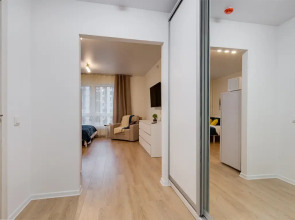 Квартира Студия с Панорамными Окнами Возле Метpo Лecнaя