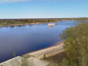 Квартира Трехкомнатная квартира с видом на Волгу
