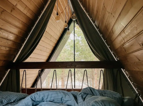 Гостевой дом A-Frame 40 с панорамным остеклением