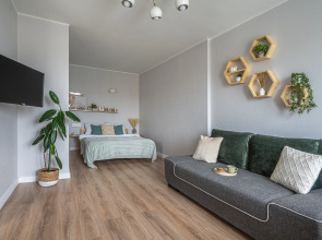 Квартира в это-стиле с потрясающим видом на город и рядом с метро