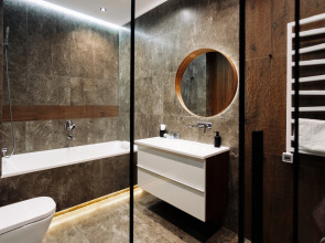 Апартаменты Lalapart Skyfall с панорамным видом с 46 этажа небоскреба Савеловский Сити