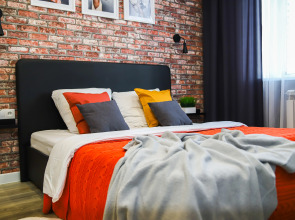 Апартаменты «Home Vita» стильные, просторные, красивый вид из окна