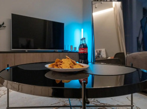 Апартаменты Sky City Moscow 59 этаж! Редкий вид на город! Интерьер нежный как лакомка!