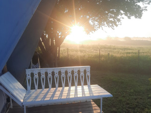 Глэмпинг В поле