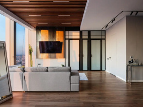 Красивый панорамный апартамент с 2 спальнями