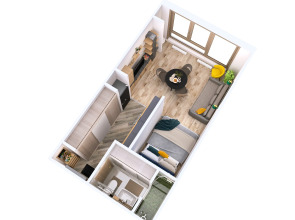 Апартаменты с видом на Москву 9