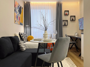 Апартаменты Granada Красивая студия в новом апарт-отеле на берегу канала