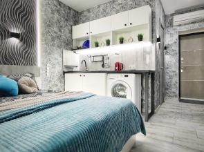 Квартира Guru c лаундж зоной на балконе